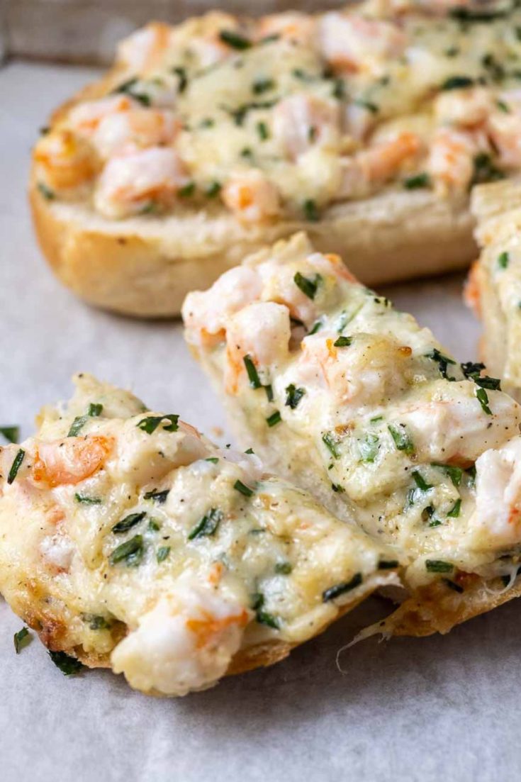 Easy Shrimp Garlic Bread (25 minutes) Zona's Lazy Recipes