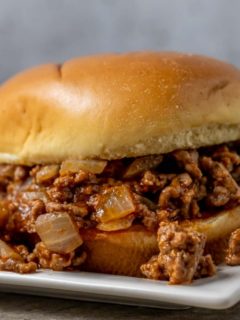 Sloppy Joe with Brown Sugar on a plate.