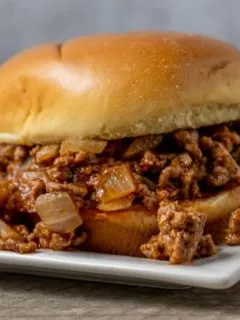 Sloppy Joes with Brown Sugar on a plate.