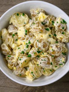 Baby Potato Salad in a bowl.