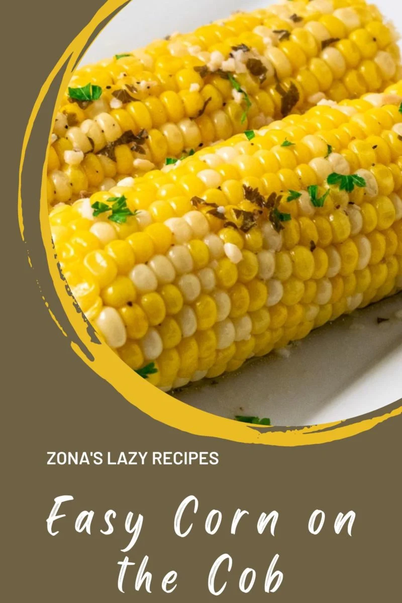 Slow Cooker Corn on the Cob on a plate.