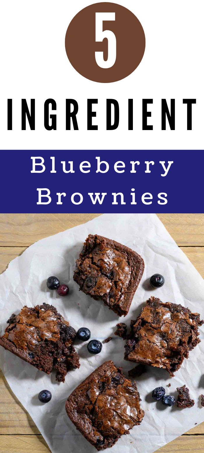 Easy Blueberry Brownies (5 Ingredients) Zona's Lazy Recipes
