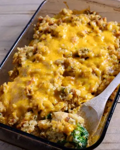 Chicken Broccoli Stuffing Casserole
