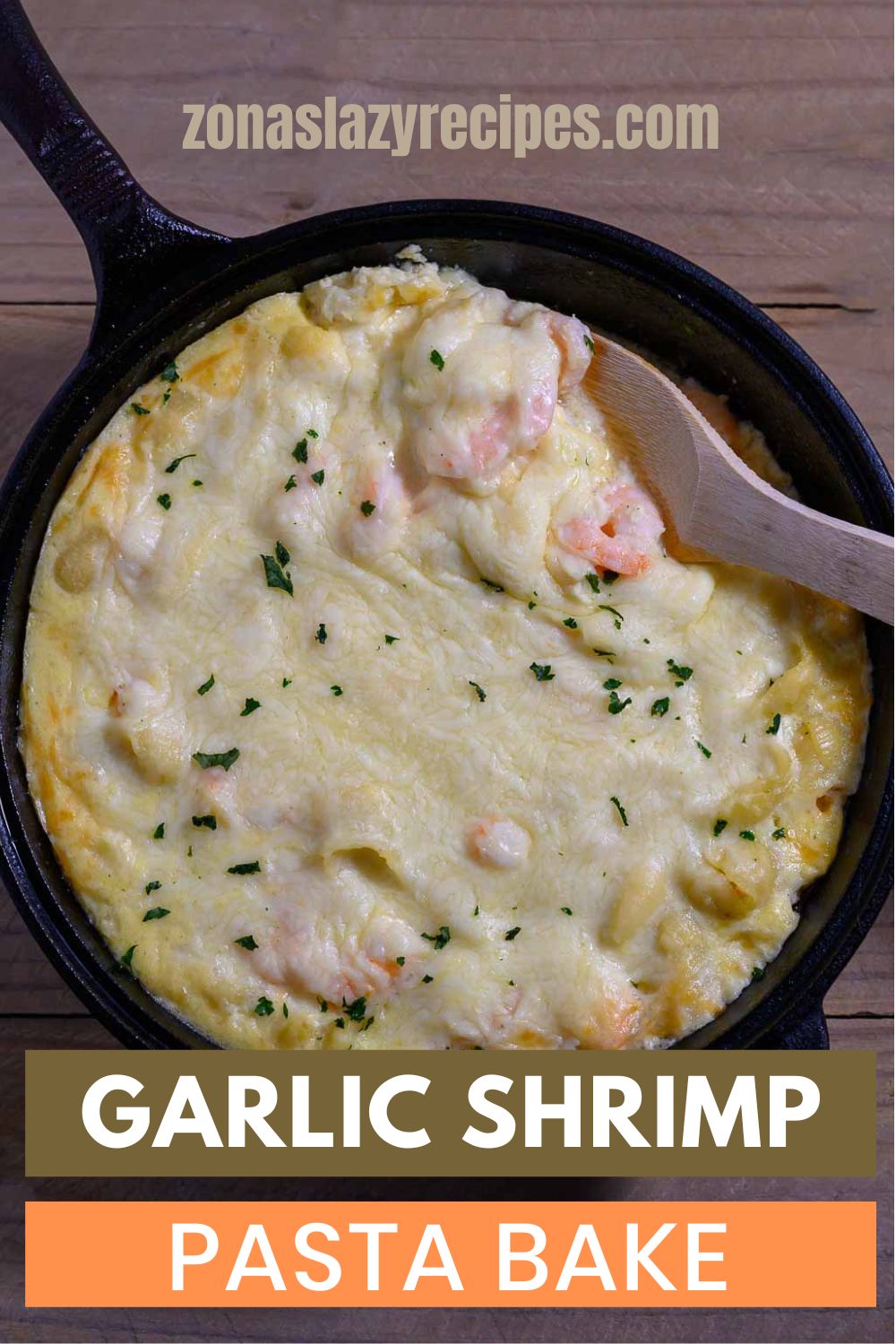 Easy Garlicky Shrimp Alfredo Bake Zona's Lazy Recipes