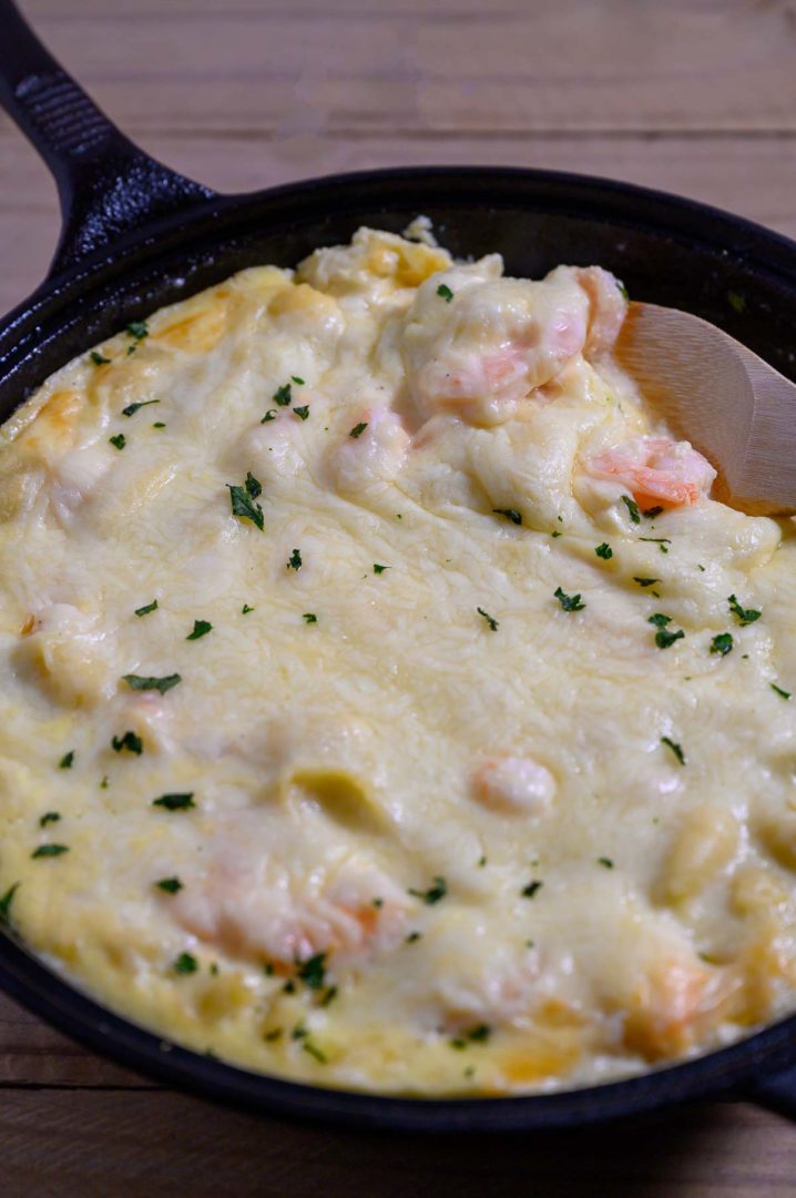 Easy Garlicky Shrimp Alfredo Bake Zona's Lazy Recipes