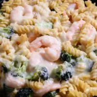 Baked Shrimp Broccoli Pasta