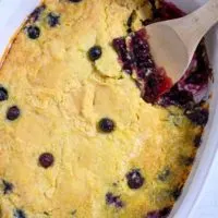 Lemon Cake with Blueberry Filling