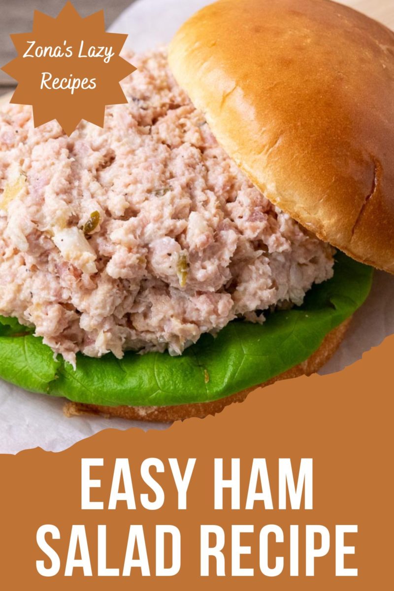 Easy Ham Salad on a bun.