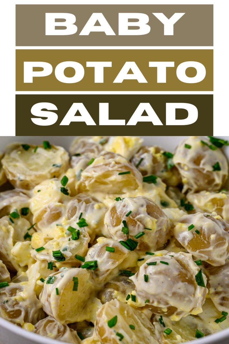 Baby Potato Salad in a bowl.