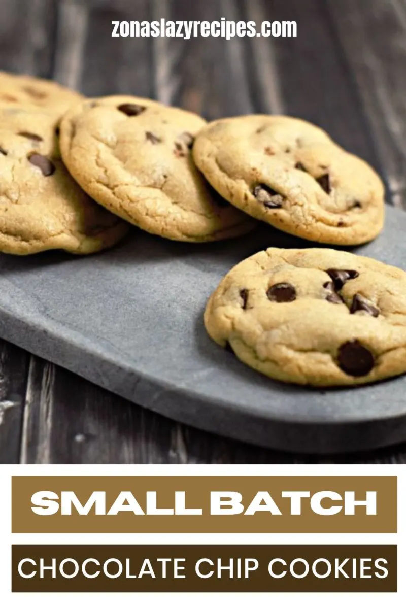 Small Batch Chocolate Chip Cookies on a platter.