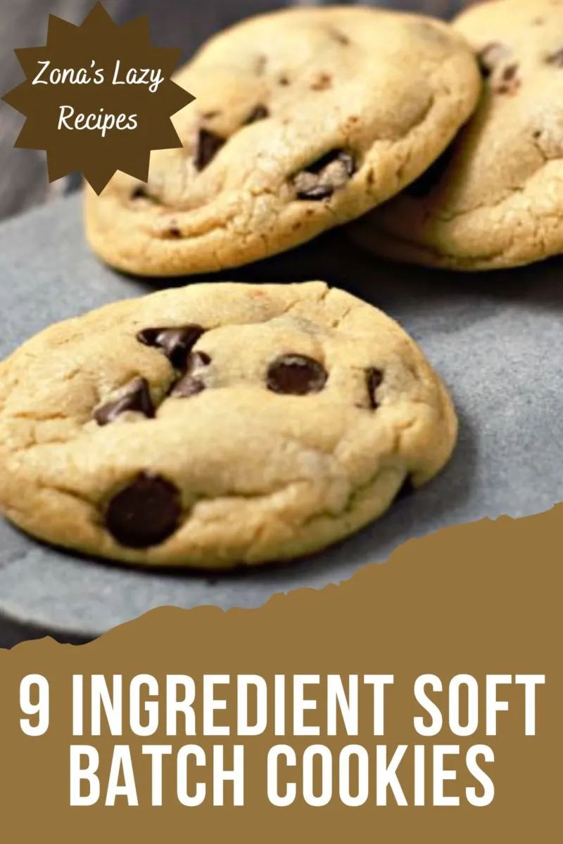 9 Ingredient Soft Batch Cookies on a platter.