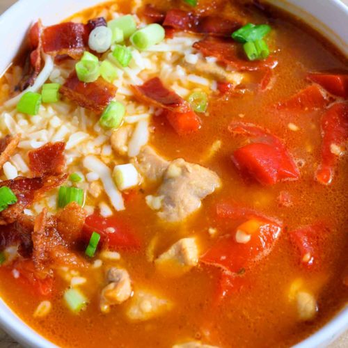 Monterey Chicken Soup in a bowl.