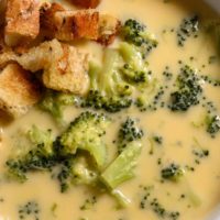 Broccoli Cheese Soup in a bowl.