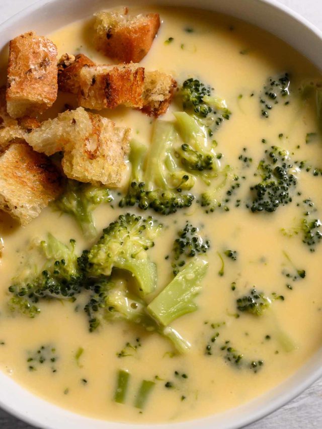 20 Minute Broccoli Cheese Soup