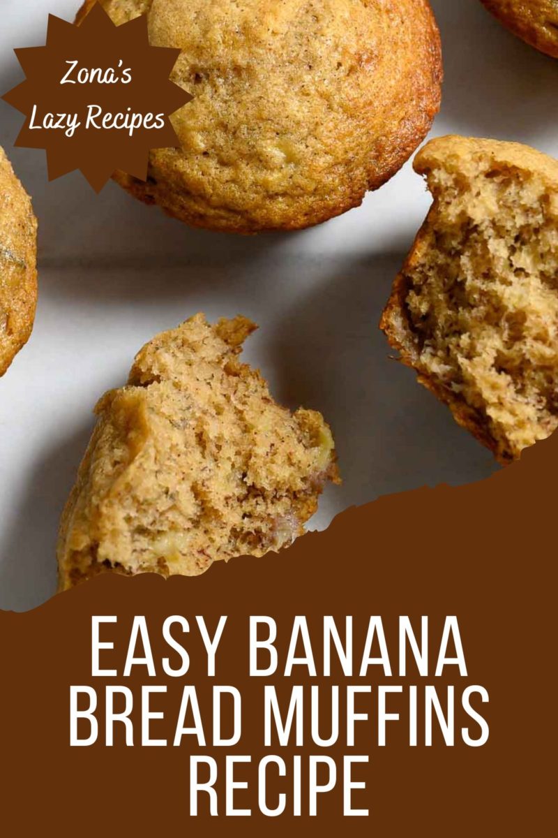 Easy Banana Bread Muffins on parchment paper.