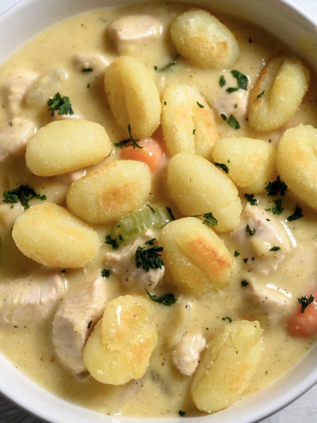 Easy Chicken and Gnocchi Dumplings