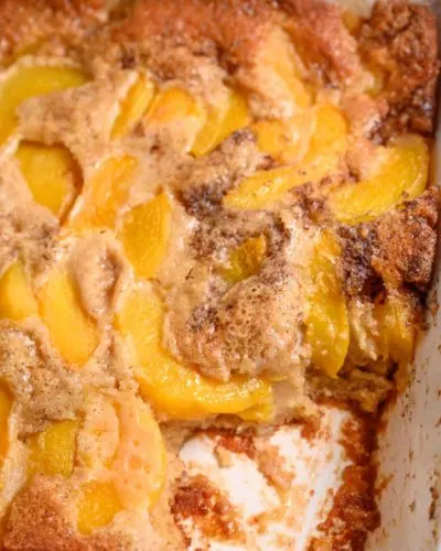 7 Ingredient Peach Cobbler