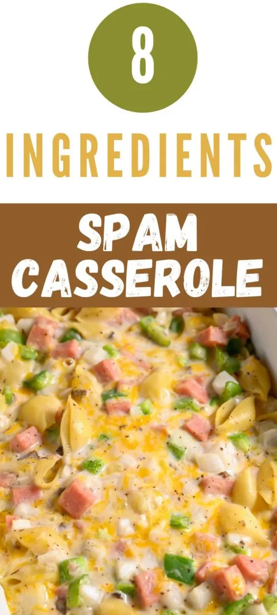 Spam Casserole in a dish.