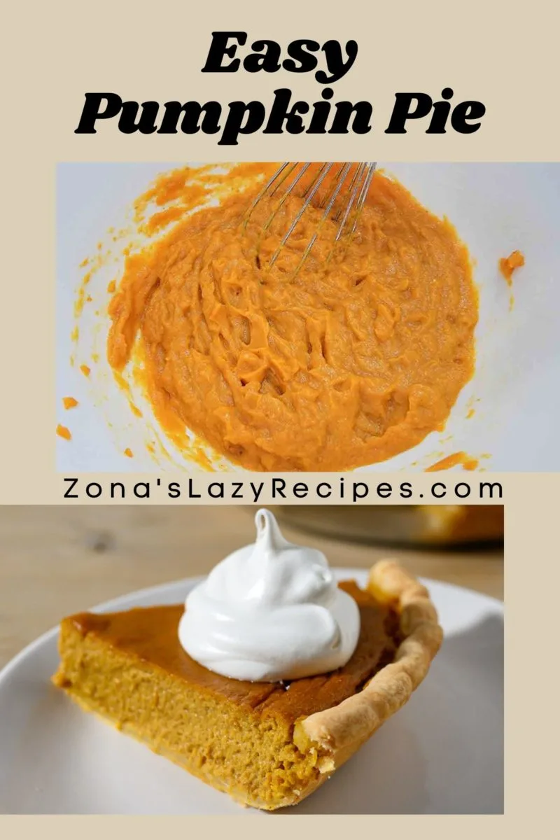 a slice of pumpkin pie on a plate and a bowl of pumpkin filling.